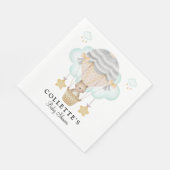 熱気球のベビーシャワーを負担 スタンダードランチョンナプキン (角)