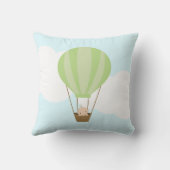 熱気球のベビー{green} クッション (裏面)