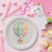 熱気球の中のテディベア紙プレート ペーパープレート (パーティー)