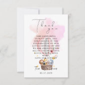 熱気球の中の赤ん坊の動物ありがとう ノートカード (正面)