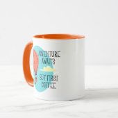 熱気球の冒険が待っているが最初のコーヒー マグカップ (正面左)