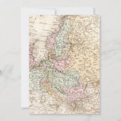 熱気球の冒険が赤ちゃんのシャワーを待つ 招待状 (裏面)