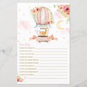 熱気球の動物がベビーメッセージを希望 (正面)