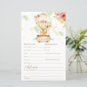 熱気球の動物のベビー予測とアドバイス (スタンド正面)