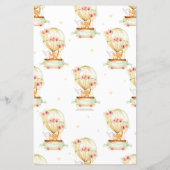 熱気球の動物の上または下ベビーゲーム (裏面)