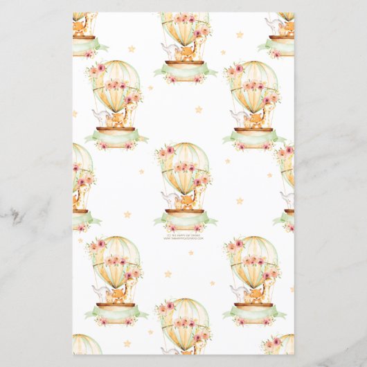 熱気球の動物の上または下ベビーゲーム (裏面)