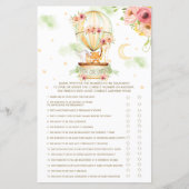 熱気球の動物の上または下ベビーゲーム (正面)