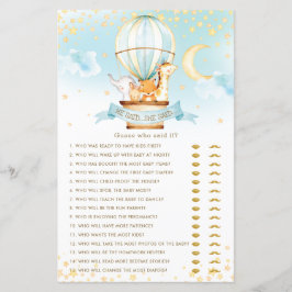 熱気球の動物は彼は彼女はおもしろいゲームと言った