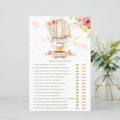 熱気球の動物は彼は彼女はベビーゲームと言った (スタンド正面)