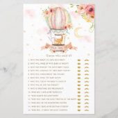 熱気球の動物は彼は彼女はベビーゲームと言った (正面)