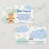 熱気球の動物ブックリクエストカード エンクロージャーカード (正面/裏面)
