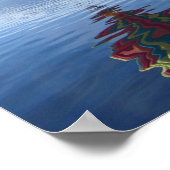 熱気球の反射 ポスター (角)