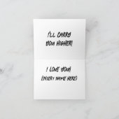 熱気球の壮観な光景 カード (内部)