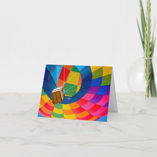 熱気球の壮観な光景 カード (正面)