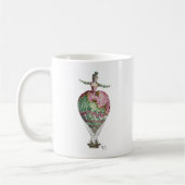 熱気球の女性2 コーヒーマグカップ (左)