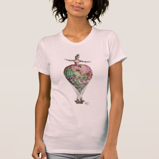 熱気球の女性2 Tシャツ (正面)