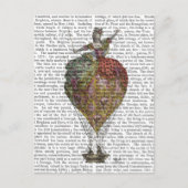 熱気球の女性3 ポストカード (正面)