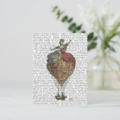 熱気球の女性3 ポストカード (スタンド正面)