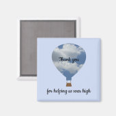 熱気球の従業員ありがとう マグネット (正面/裏面)