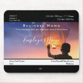 熱気球の従業員の写真マウスパッド マウスパッド (正面)