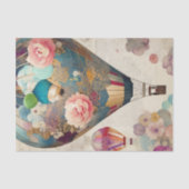 熱気球の抽象芸術コラージデコップページ 薄葉紙 (正面)