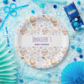 熱気球の水の色のパターン赤ちゃんシャワー ペーパープレート (パーティー)