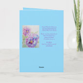 熱気球の水の色の男の子の男性誕生日カード カード (裏面)