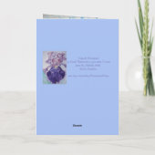 熱気球の水の色の絵を描誕生日カード カード (裏面)