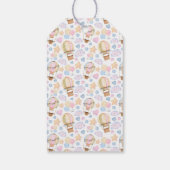 熱気球の水の色パターン誕生日 ギフトタグ (裏面)