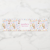 熱気球の水の色パターン誕生日 ペットボトルラベル (シングルラベル)