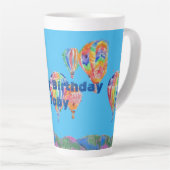 熱気球の水の色ボーイズラテマグ カフェラテマグ (右アングル)