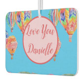 熱気球の水彩風船 カーエアーフレッシュナー (左)