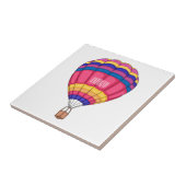 熱気球の漫画イラストレーション タイル (側面)