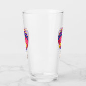 熱気球の漫画イラストレーション タンブラーグラス (左)