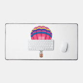 熱気球の漫画イラストレーション デスクマット (キーボード&マウス)