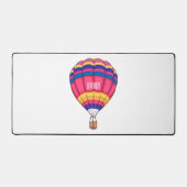 熱気球の漫画イラストレーション デスクマット (正面)