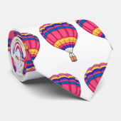 熱気球の漫画イラストレーション ネクタイ (ロール)