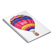 熱気球の漫画イラストレーション ノートブック (右側)