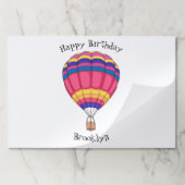 熱気球の漫画イラストレーション ペーパーパッド (折り畳み)