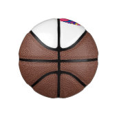 熱気球の漫画イラストレーション ミニバスケットボール (右)