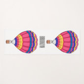 熱気球の漫画イラストレーション ヨガマット (正面(横))