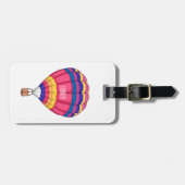 熱気球の漫画イラストレーション ラゲッジタグ (正面横)