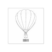 熱気球の漫画イラストレーション ラバースタンプ (インプリント)