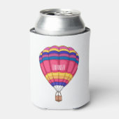 熱気球の漫画イラストレーション 缶クーラー (缶正面)