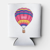 熱気球の漫画イラストレーション 缶クーラー (正面)