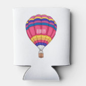 熱気球の漫画イラストレーション 缶クーラー (裏面)