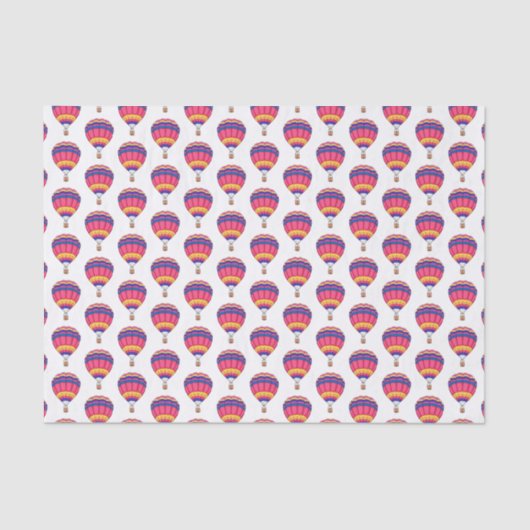 熱気球の漫画イラストレーション 薄葉紙 (正面)