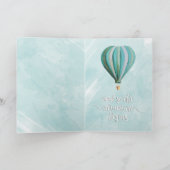 熱気球の男の子の告知カードだ 案内状 (内部)