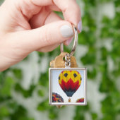 熱気球の発射 キーホルダー (手)