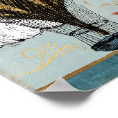 熱気球の空が限界引用文 ポスター (角)